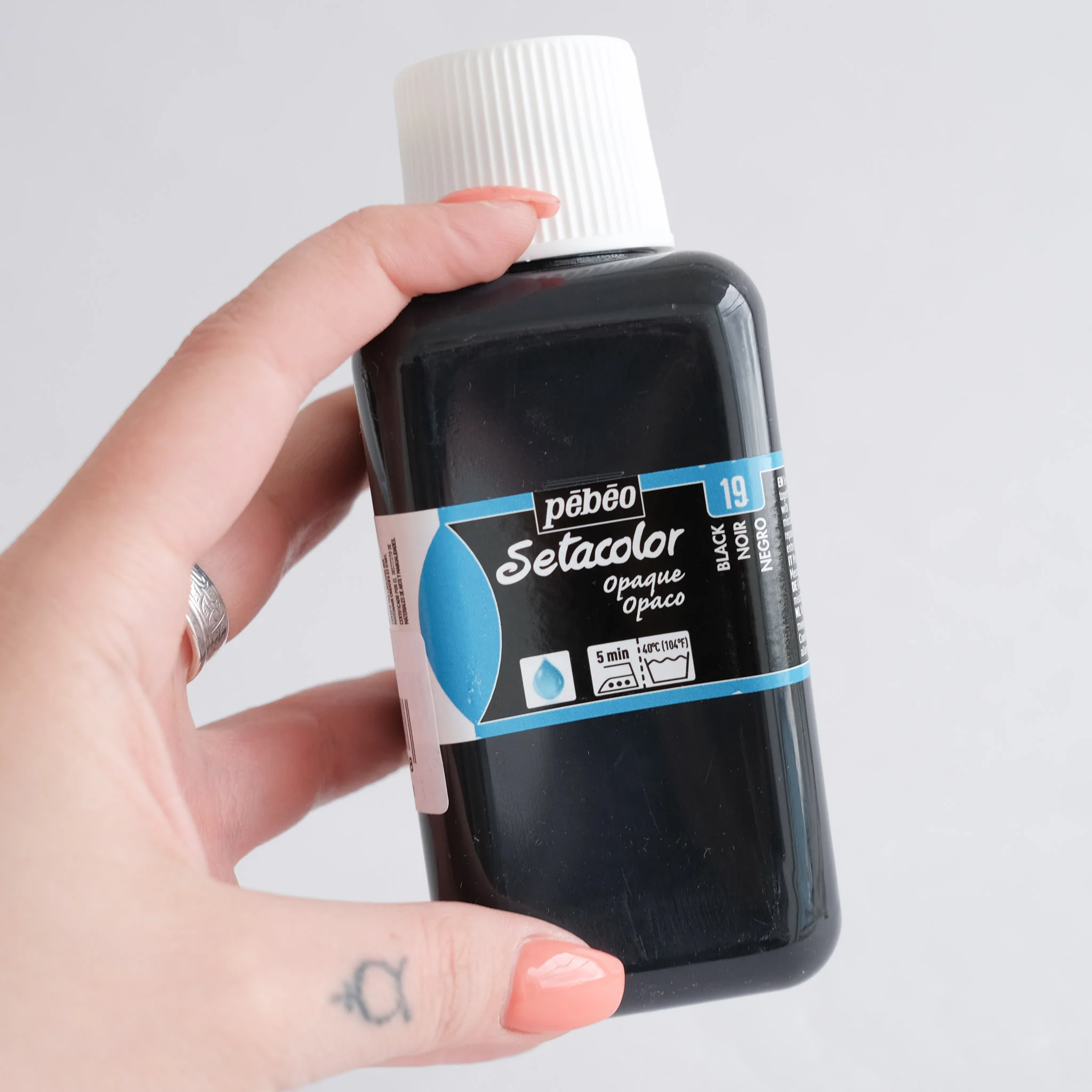 Setacolor Opaque 250 ml Black 19 - Image 2