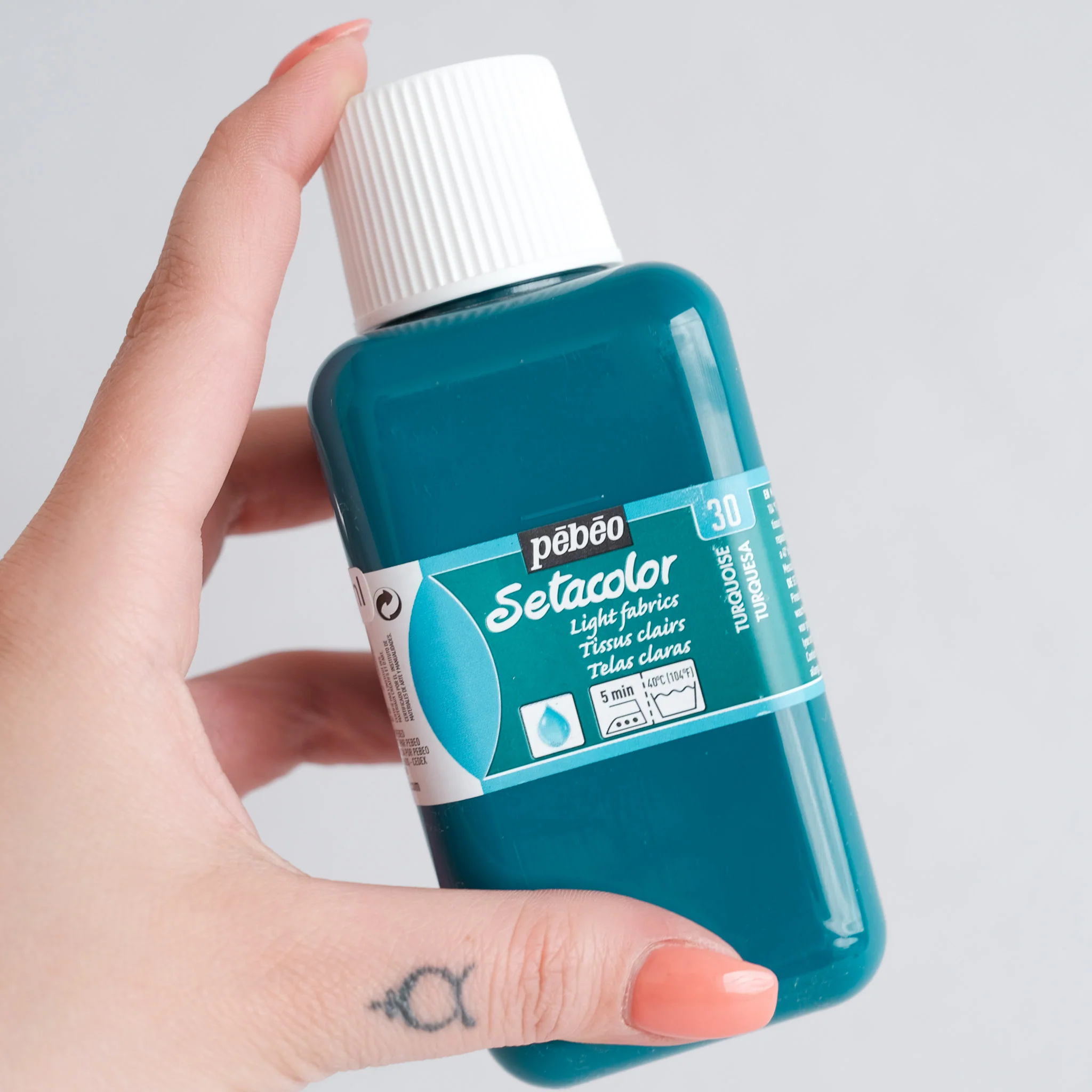 Setacolor Transparent 250 ml Turquoise 30 - Image 2