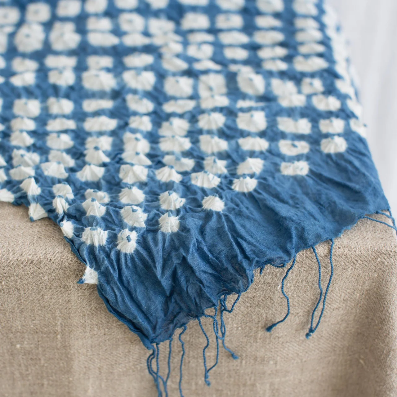 Shawls - Cotton Organic Handspun Hand-tied Bandhani (6 pack) - Image 6