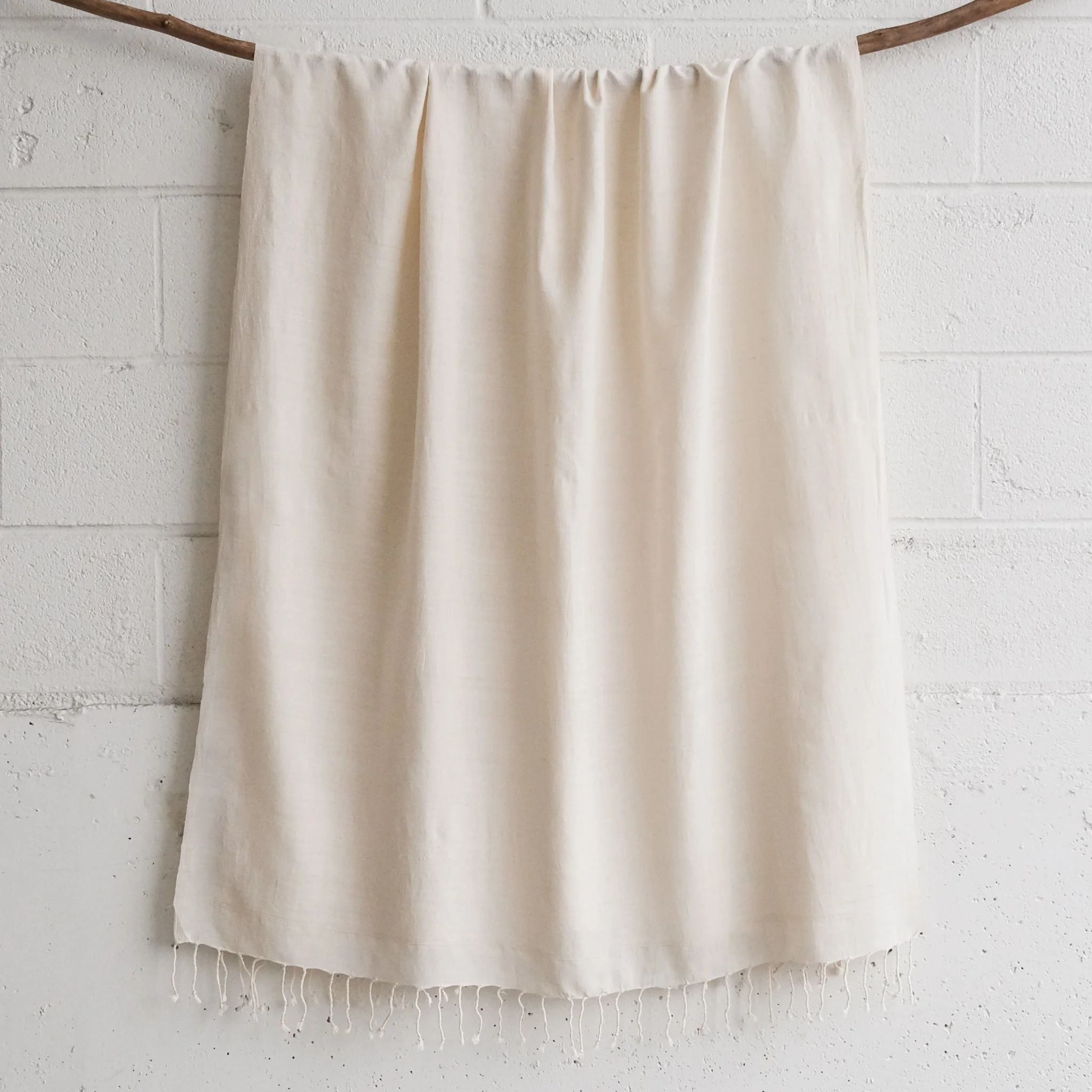 Shawl - Silk Matka Handspun Handwoven with Tassels