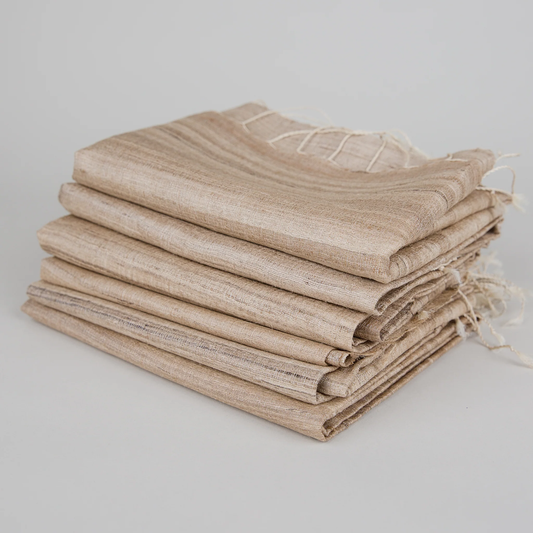 Shawl - Silk Tussar Handwoven - Textured - Image 5