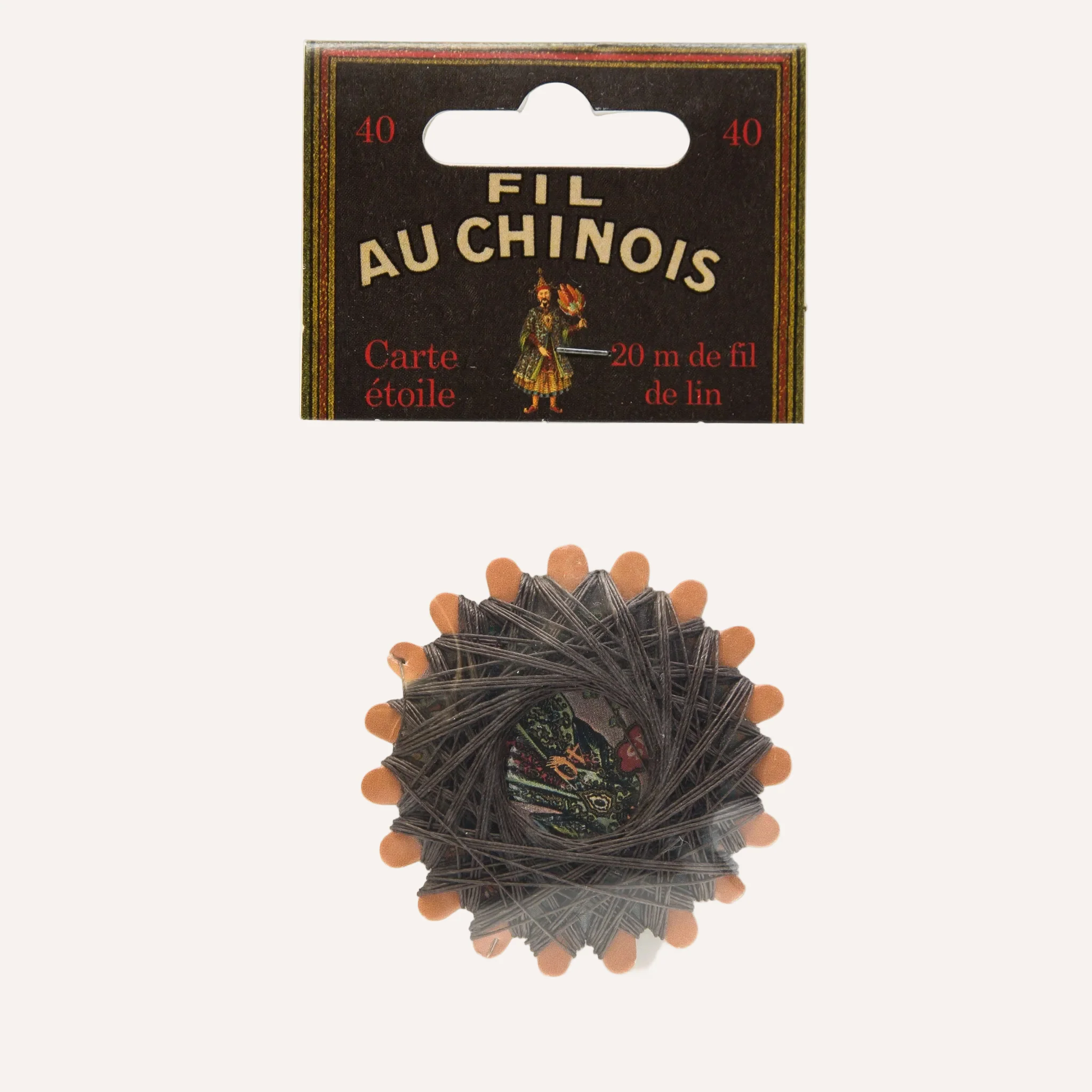 Waxed Linen Thread - Sajou Fil Au Chinois - Chocolate