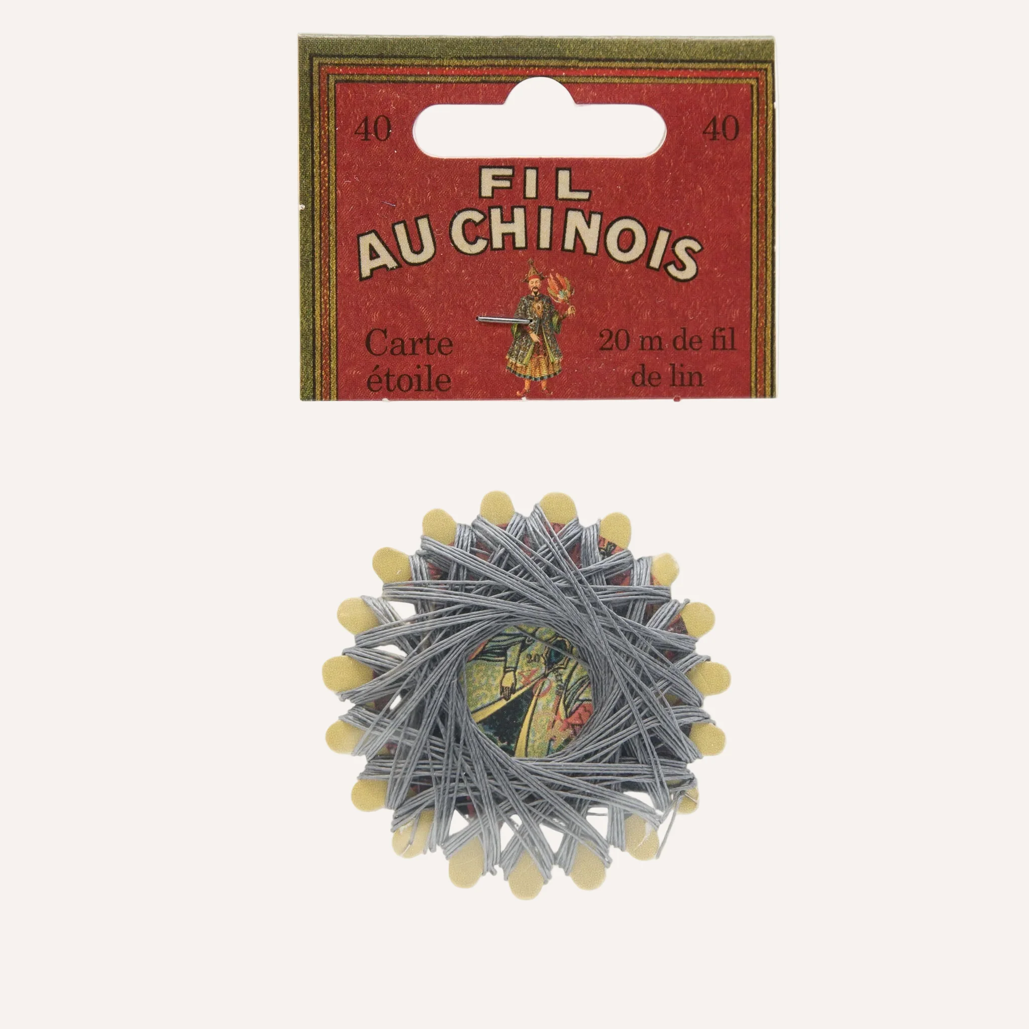 Waxed Linen Thread - Sajou Fil Au Chinois - Silver
