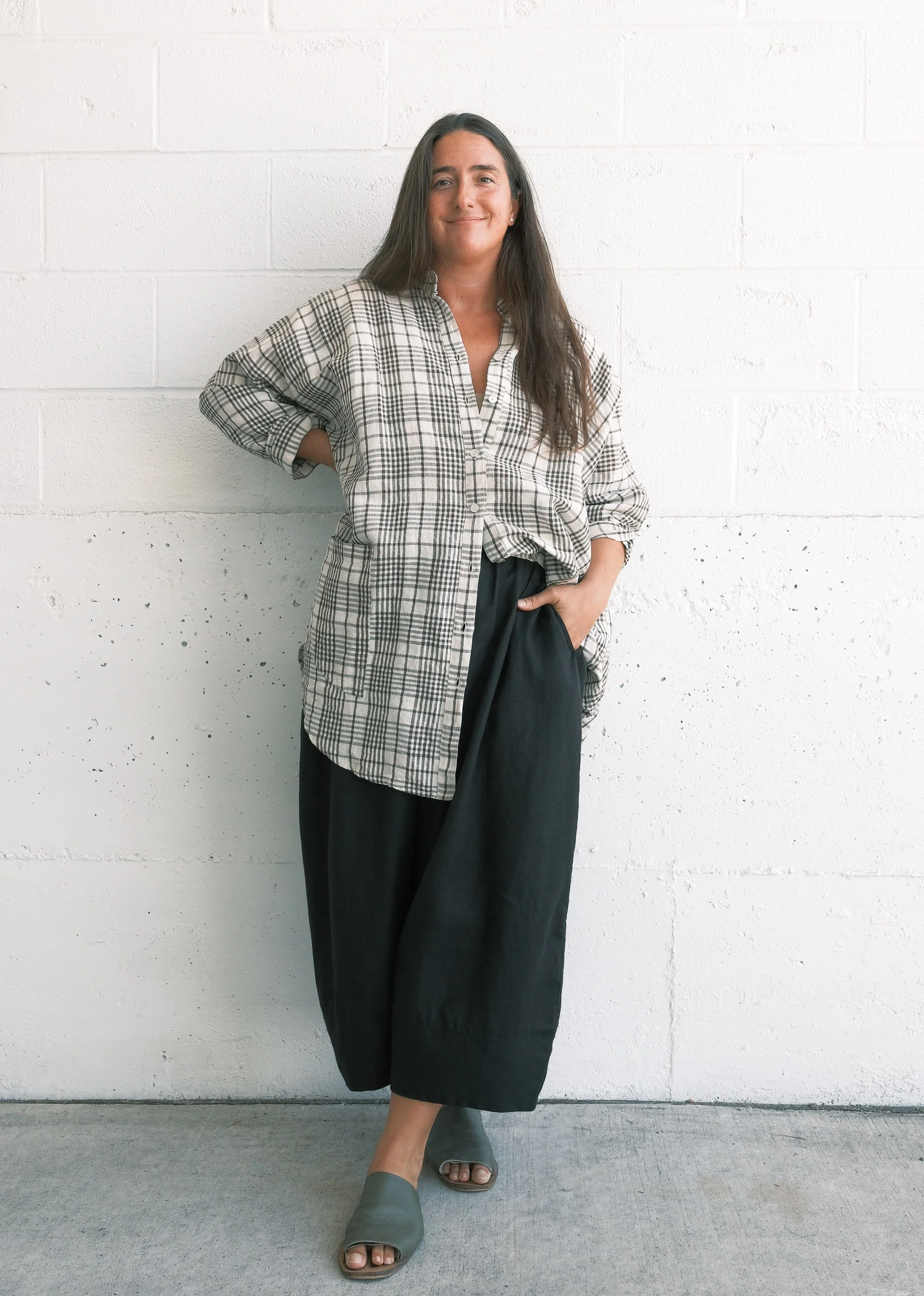 Shimoga Shirt - Handwoven Linen - Picnic - Image 4