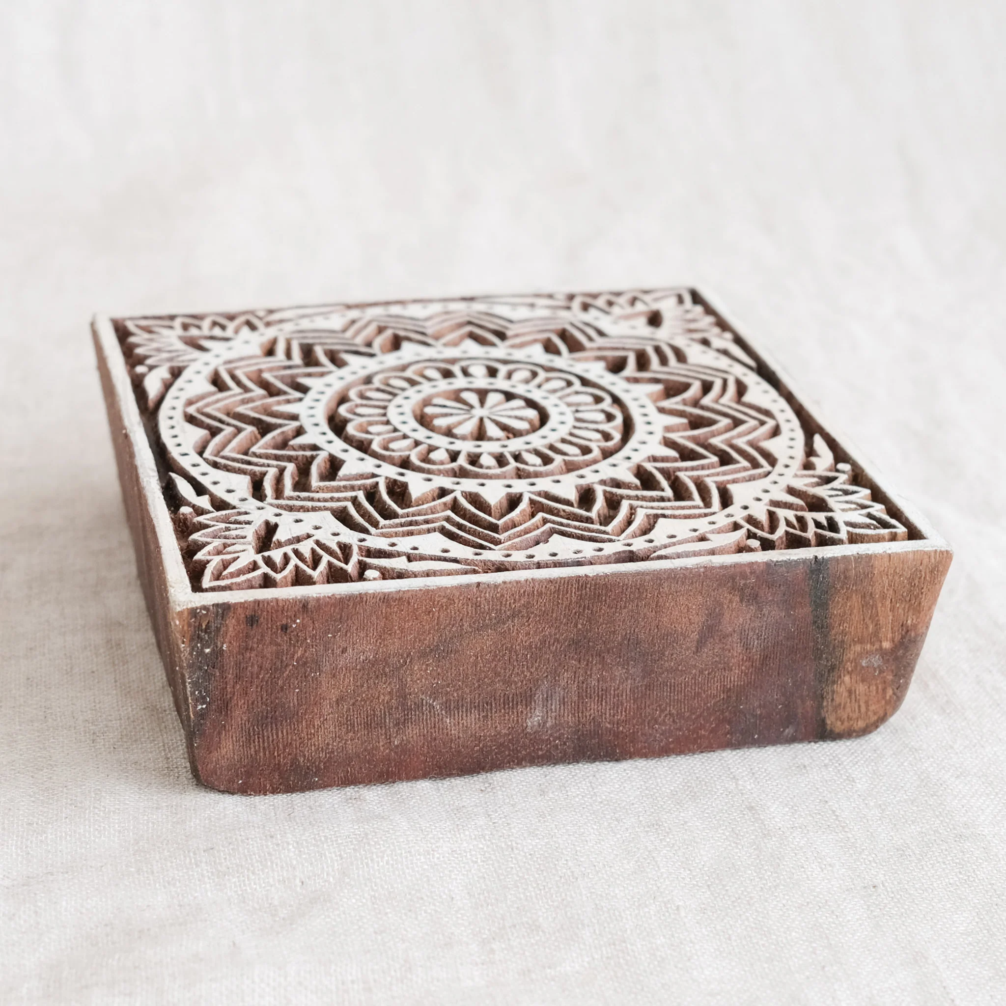 Wood Block - Flower Mandala - Image 3