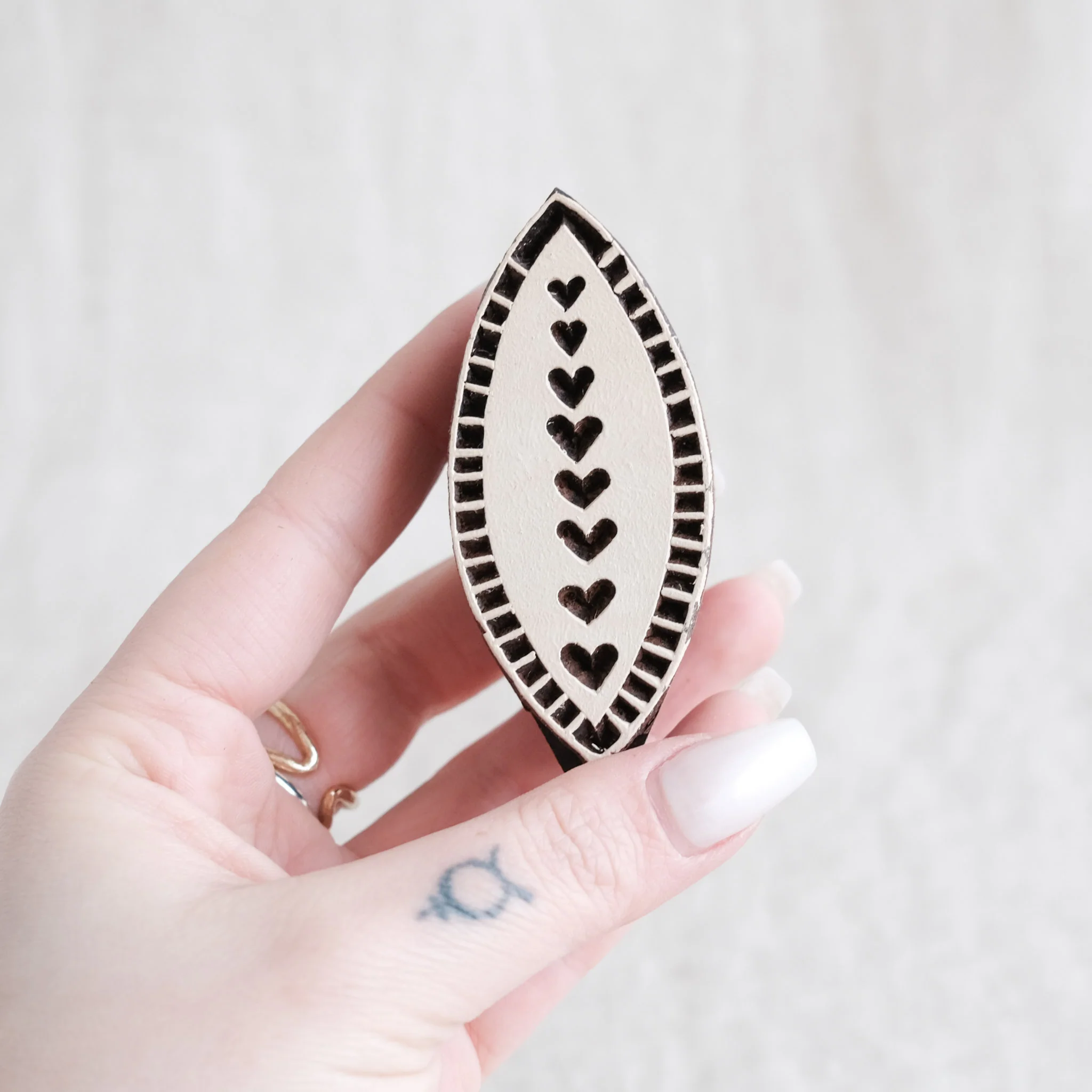 Wood Block - Heart Leaf - Image 2