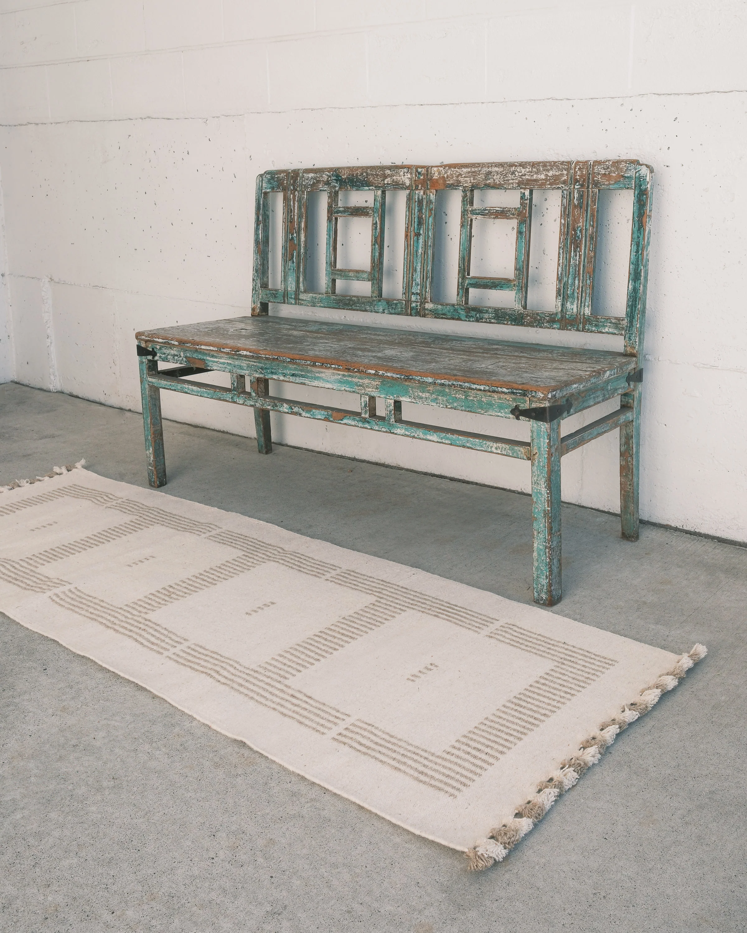 Wool Jawaja Carpet - Runner - Mosaic - Image 4